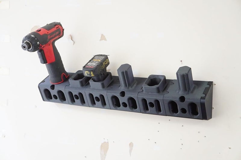 Wall Mount Tool Holder Hanger for Snap On 14.4v Tools Drill, Ratchet, Wrench, Style: Triple (3-3-1)